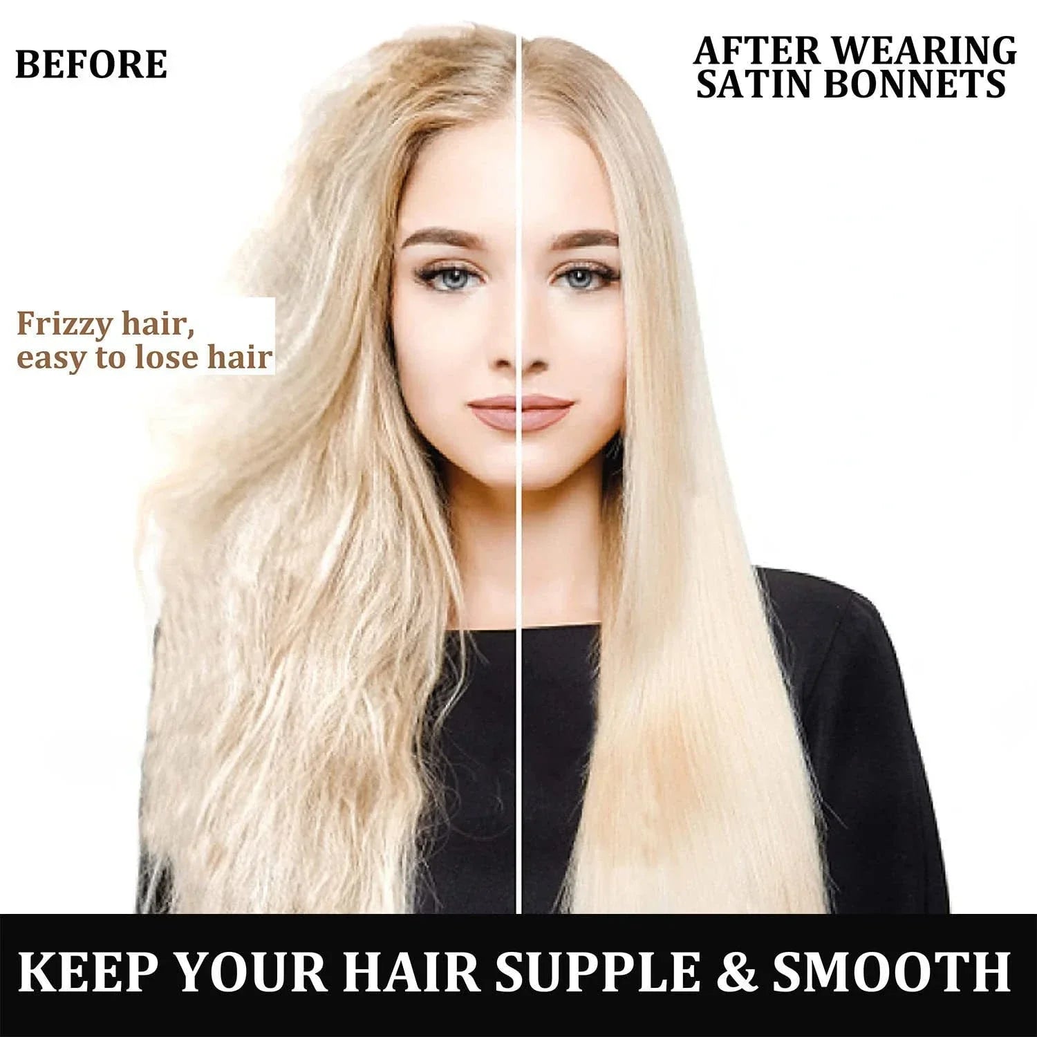 SilkWave Satin Sleep Bonnet